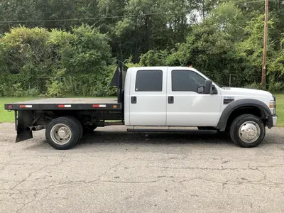 2008 FORD F-550 FLAT BED TRUCK: STOCK #12641