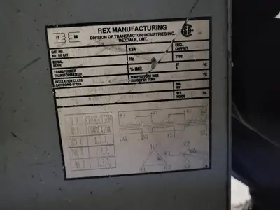 Used REX MANUFACTURING B30JP Transformers British Columbia CA | Lenmark #265793