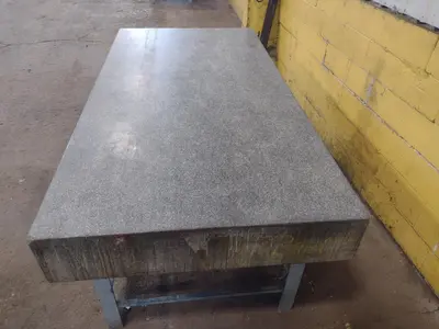 8' X 4' X 10" CHALLENGE PRECISION LAYOUT INSPECTION GRANITE TABLE: STOCK #23788