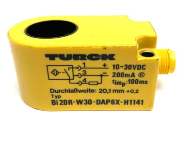 USED TURCK INDUCTIVE RING SENSOR 200MA 10-30VDC 14042