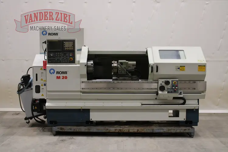 Used ROMI M20, 3.15" SPINDLE BORE CNC Lathes Michigan US | Vander Ziel Machinery Sales #1269527
