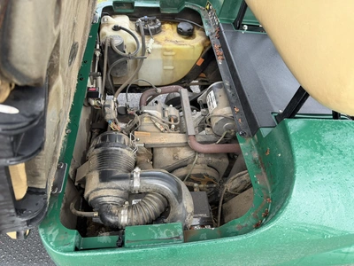 (1) 2019 E-Z-Go EFI golf cart with a Kawasaki gas engine, model 657061G01, includes canopy, fold-dow...