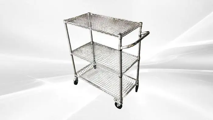 3 Tiers Wire Heavy Duty Utility Cart