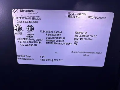 Used STRUCTURAL CONCEPTS B427WN Open Air Merchandisers (coolers) Georgia US | Southeast Equipment Sales #1337439