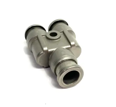 USED SMC METAL Y-UNION FITTING 8MM TUBE OD