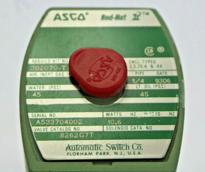 Used ASCO 8262G7T Solenoid Valves California US | Davliegogo LLC #1712726