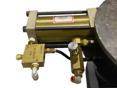 Used Allenair Pneumatic Rotary Indexing Table 11" Diameter w/ Pin Holes Rotary Tables Michigan US | Maverick Industrial Sales #1395072