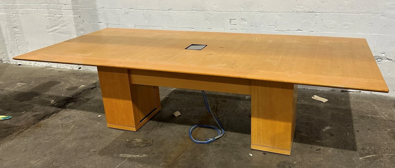 7' X 9' WOOD CONFERENCE TABLE