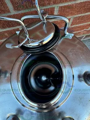 USED ALLOY PRODUCTS 45 LITER STAINLESS STEEL PRESSURE VESSEL 130 PSI