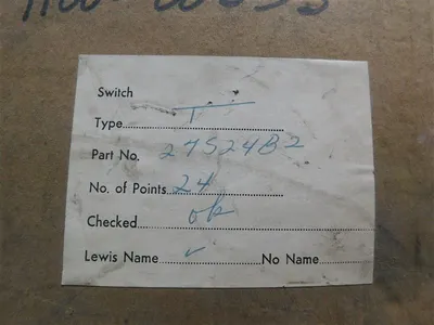 The Lewis Engineering Co. 27S24B2 24 Point Temp. Selector Switch 4" Face New