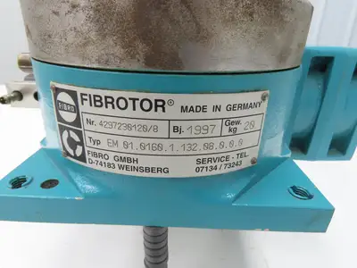 Fibro Fibrotor EM01.0160.1.132.08.0.0.0 Rotary Index Table 8-Stop 160mm 277/480V