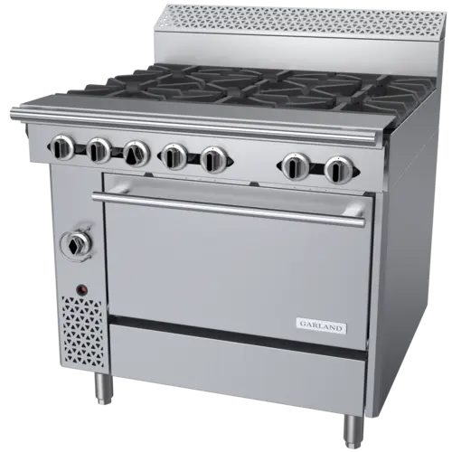 Garland C36-6R 36" 6 Burner Gas Range w/ Standard Oven, Natural Gas