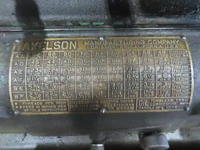 1950 AXELSON 20W Manual Lathes | MD Equipment Services LLC (16)