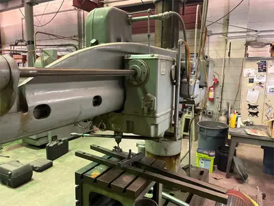 5' X 11" CARLTON MODEL #1A RADIAL ARM DRILL: YOBRO #25176