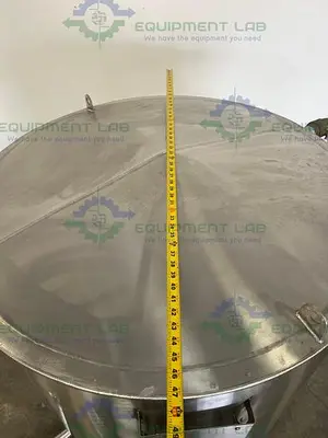 USED METAL FABRICATION 290 GALLON JACKETED GLYCOL RESERVOIR  VESSEL