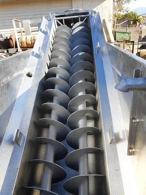 Conveyor, Screw, 10" x 7', S/st, Dbl, Incline, #S742038