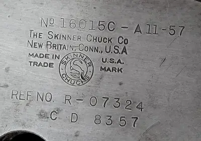 USED SKINNER CHUCK CO 15" - 3 JAW CHUCK