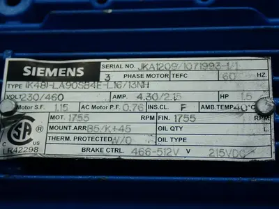 USED SIEMENS K48LA90SB4EL16713NH