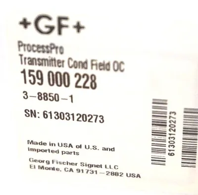 NEW GEORGE FISCHER 159-000-228 SIGNET FLOW SENSOR 159000228