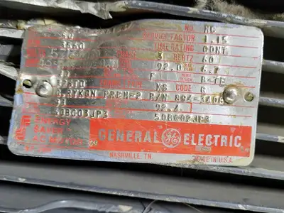 50 hp, 575 volts, 3560 rpm, 326TD, Electric Motor