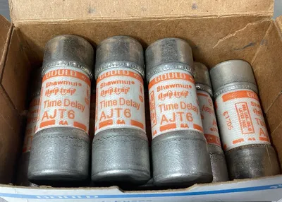 Gould Shawmut AJT6 Amptrap Time Delay 6Amps 600Vac Current Limiting 4E-36