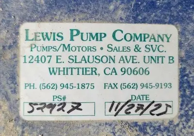 ROTO-JET PUMP/LEWIS PUMP COMPANY