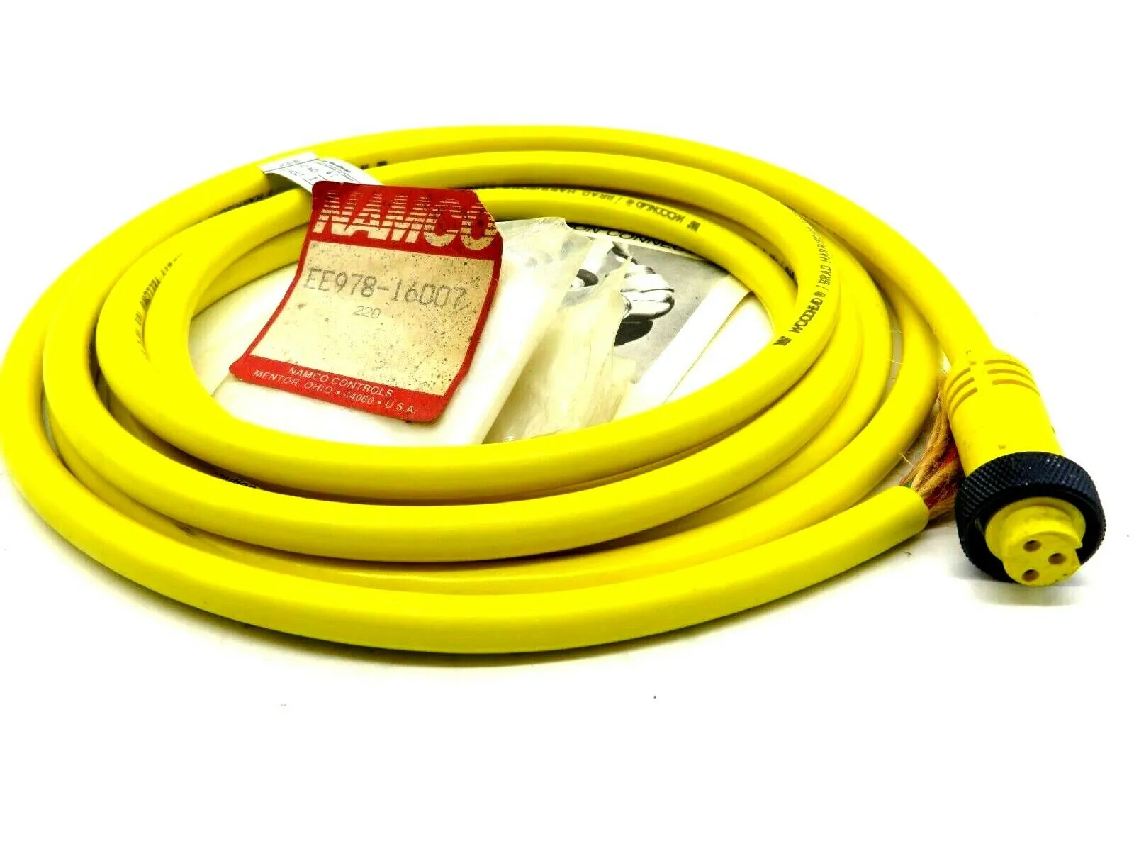 NEW DANIEL WOODHEAD EE978-16007 CORDSET 600V 10 AMPS EE97816007