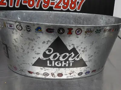 Used Falcon Restaurant Supply Used Coors Light Galvanized College Teams Oval Beer Bucket Beer Equipment Illinois US | Falcon Restaurant Supply #1376545