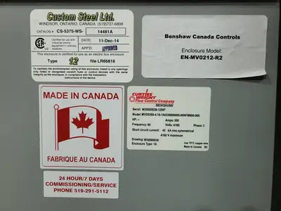 Used BENSHAW CFMVRSM18-450-4160-1 Switchgears British Columbia CA | Lenmark #240937
