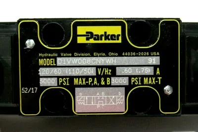 NEW PARKER D1VW008CNYWH HYDRAULIC VALVE
