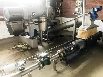 Pieralisi FP 600 2RS decanter centrifuge, SS.