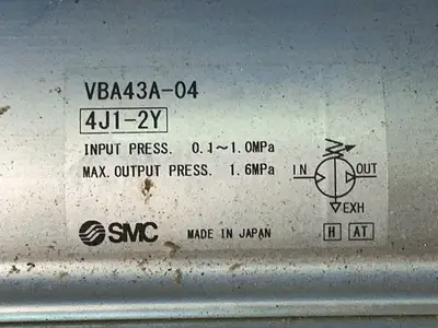Used SMC VBA43A04 Pumps Ohio US | HGR 24 #1289732