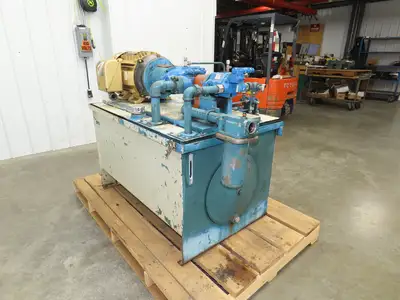 Eaton Vickers Hydraulic Power Unit 120 Gal 29GPM 3000PSI 30Hp 230/460V 3Ph-READ*