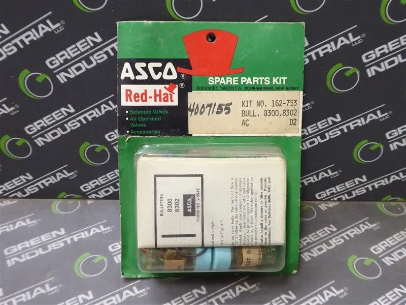 ASCO 162-753 Solenoid Valve Spare Parts Kit New NIB