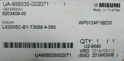NEW MISUMI LX3005CB1-T3056.4-350 ACTUATOR UA-956535-002071 LX-CP30-350 HFST30564