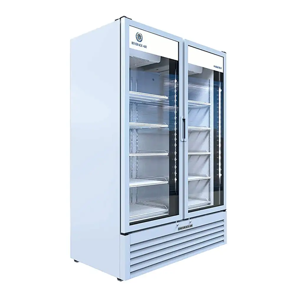 Beverage-Air MT53-1W 54 1/4" Marketmax™ Two Section Glass Door Merchandiser - (2) Left/right Hinge Doors, White, 115v