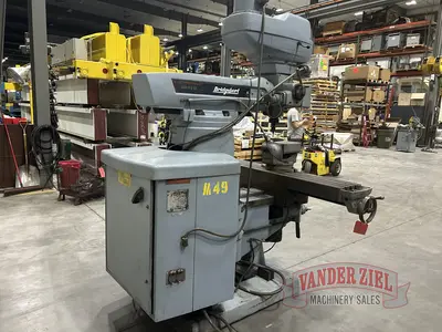 Bridgeport Series II Vertical Knee Mill, 11″ x 58″ Table, 4 HP
