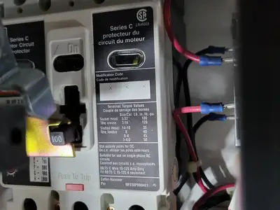 40hp, 600V, 100A, FVNR Starter, Size 3