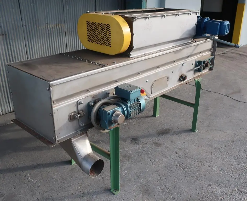 SPC8955  Feeder 16" width leveling belt feeder, 33" discharge height, Stainless Steel