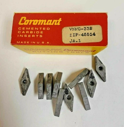SANDVIK Coromant Cemented VNMG 332 SIP Lathe Carbide Inserts 10 Pcs New