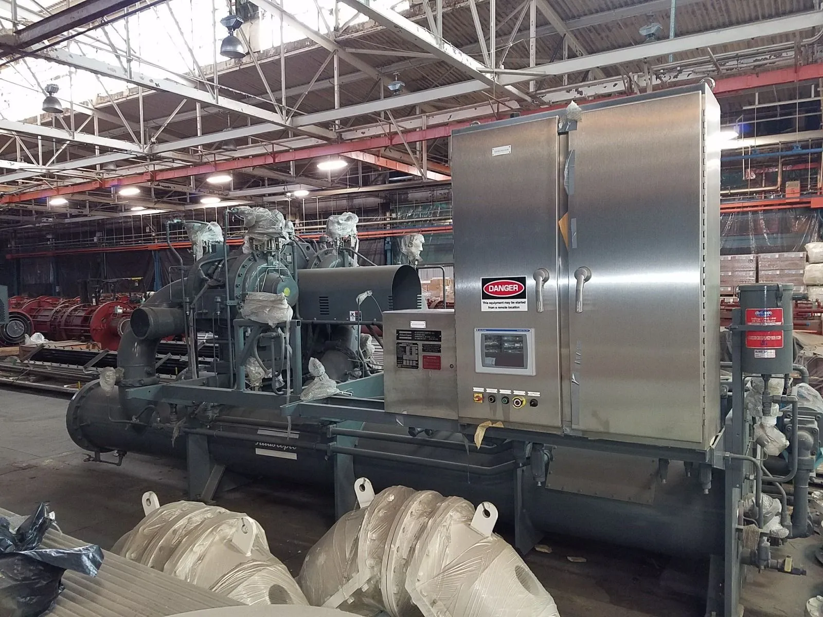 4000 HP Air Compressor 6000 SCFM 300 PSI Atlas Copco HM5 HM15000 Centrifugal Multi Stage Compressor Soot Blower