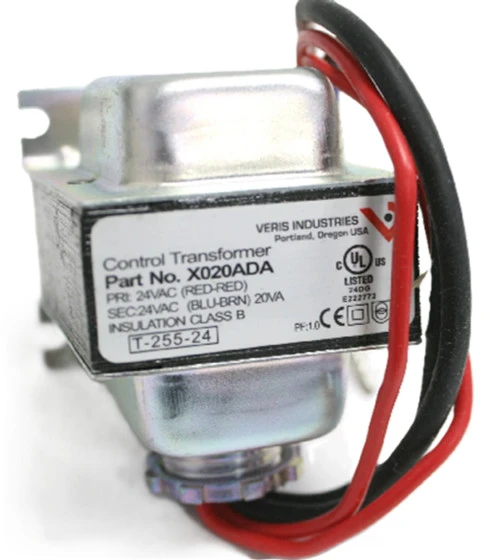 Veris X020ADA Control Transformer, 20VA, Primary and Secondary 24VAC [New]