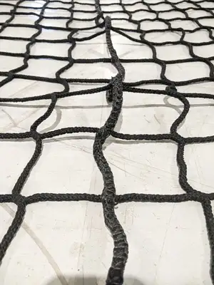 M3000BK | InCord  Knotless Netting 4" Square Holes 2" Web Border 26.25ft x 12ft - Used