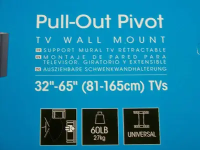 Peerless-AV HPF650 Pull-Out Pivot Wall Mount for 32 to 65" Displays - NEW IN BOX
