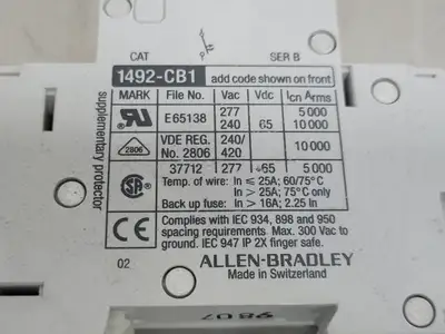 USED ALLEN-BRADLEY 1492-CB1 G050