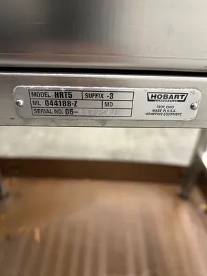 Hobart HRT5-3 SS Roller & Discharge Table Fully Refurbished
