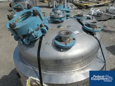 USED Pfaudler 100 Gal Pfaudler Reactor Body, 316 s/s 50/65#