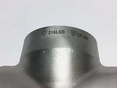 Parker CF-3M Four Way Socket Weld Pipe Fitting Unequal Cross Stainless Steel