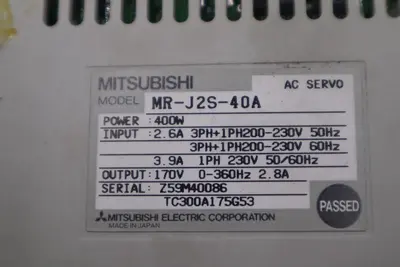 1PC MITSUBISHI Servo Drive MR-J2S-40A STOCK L-281-C