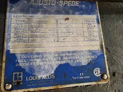 USED LOUIS ALLIS CO ACM 9083